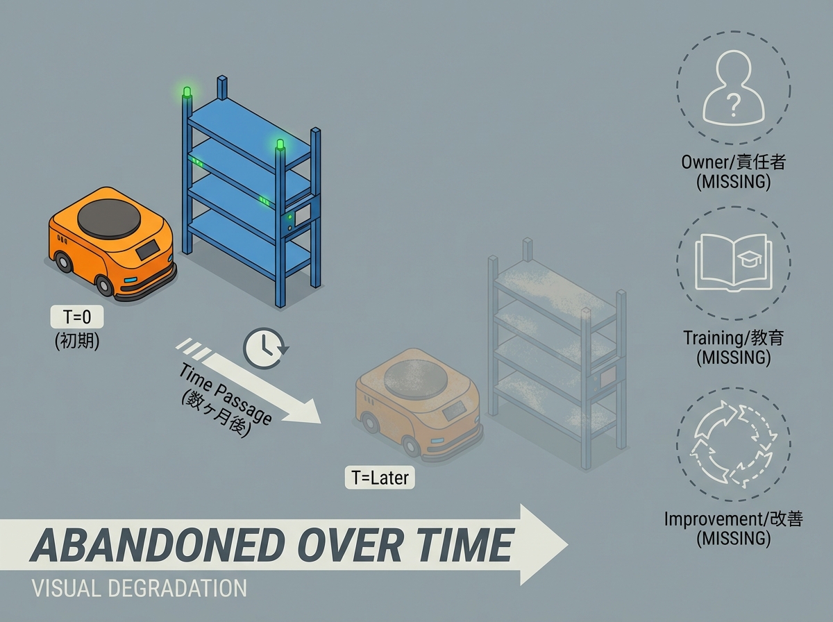 人と改善の仕組みが足りない