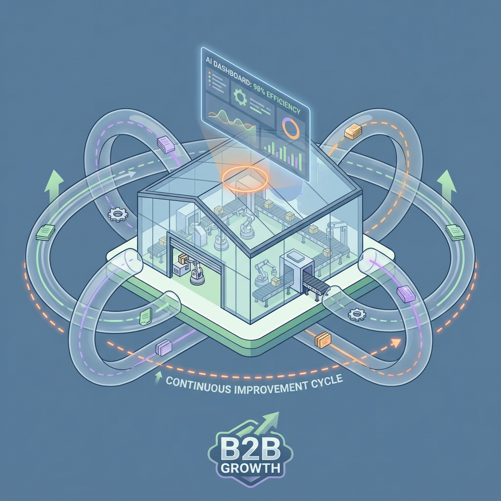 モニタリング・改善継続のイラスト